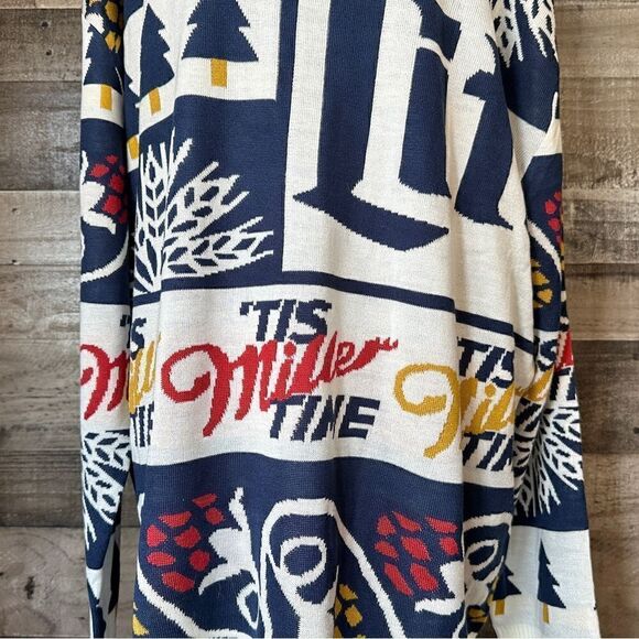 Miller Lite Acrylic Men’s Sweater, Miller Time, Size 3X New Without Tags - Picture 3 of 10